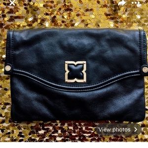 BCBG leather clutch purse